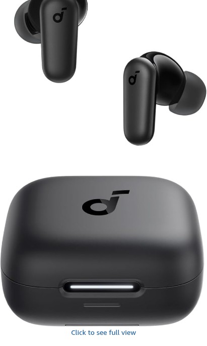 soundcore P30i by Anker Noise Cancelling Earbuds, Strong & Smart Noise Cancelling, Big Bass, 45H Playtime, 2-in-1 Case & Phone Stand, IP54, Wireless Earbuds, Bluetooth 5.4, App Control